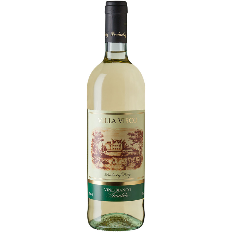 Вино Villa Visco Bianco Amabile белое полусладкое 12%, 750мл