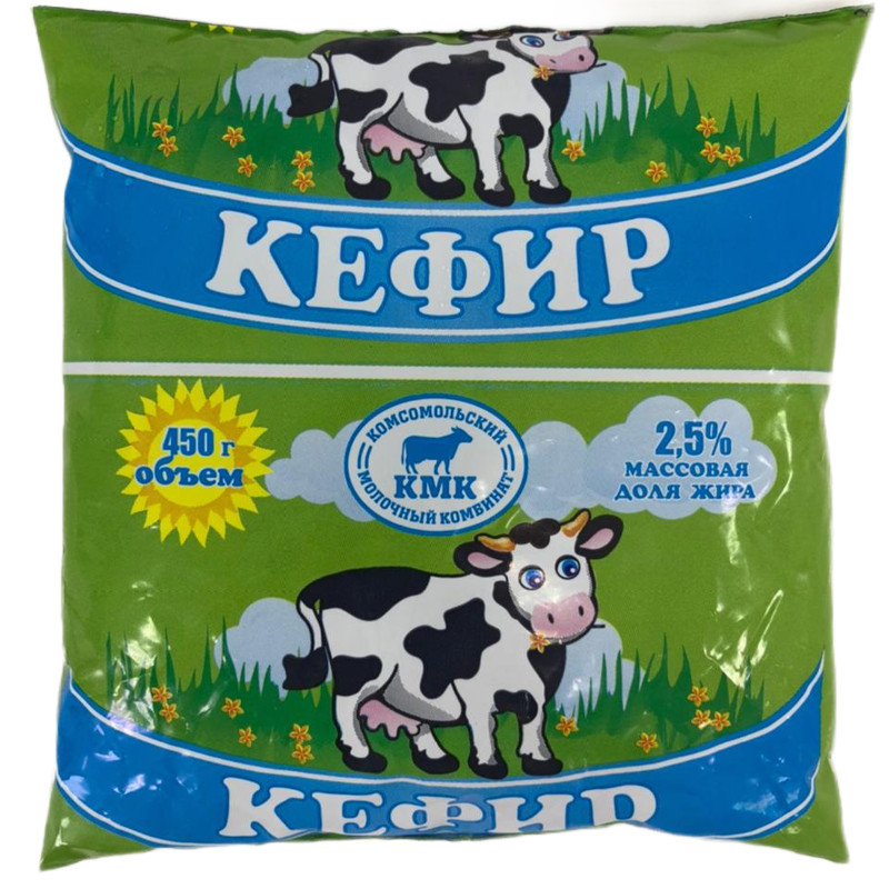 Кефир Комсомольский МК 2.5%, 450мл