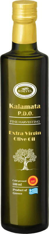 Масло оливковое Korvel Extra Virgin нерафинированное высшего качества, 500мл