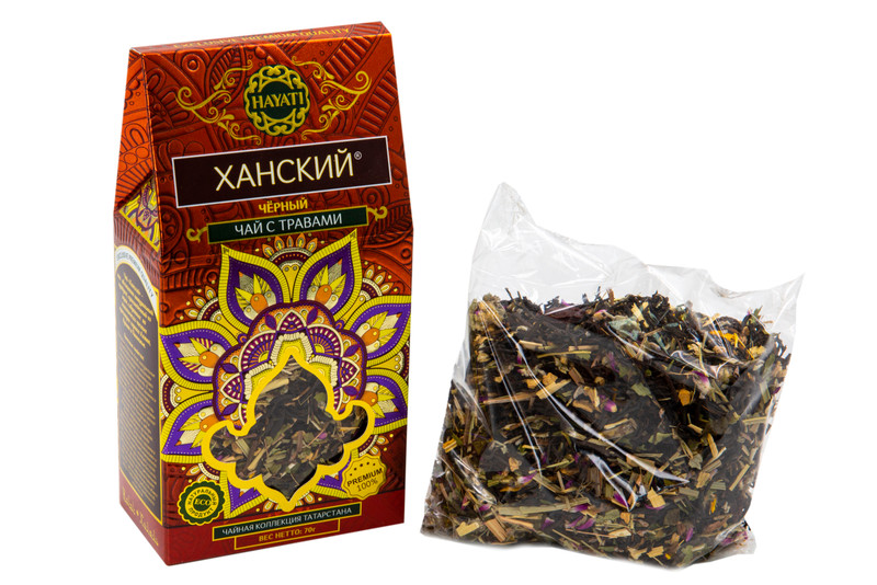 Чай Hayati Ханский чёрный с травами, 70г — фото 2