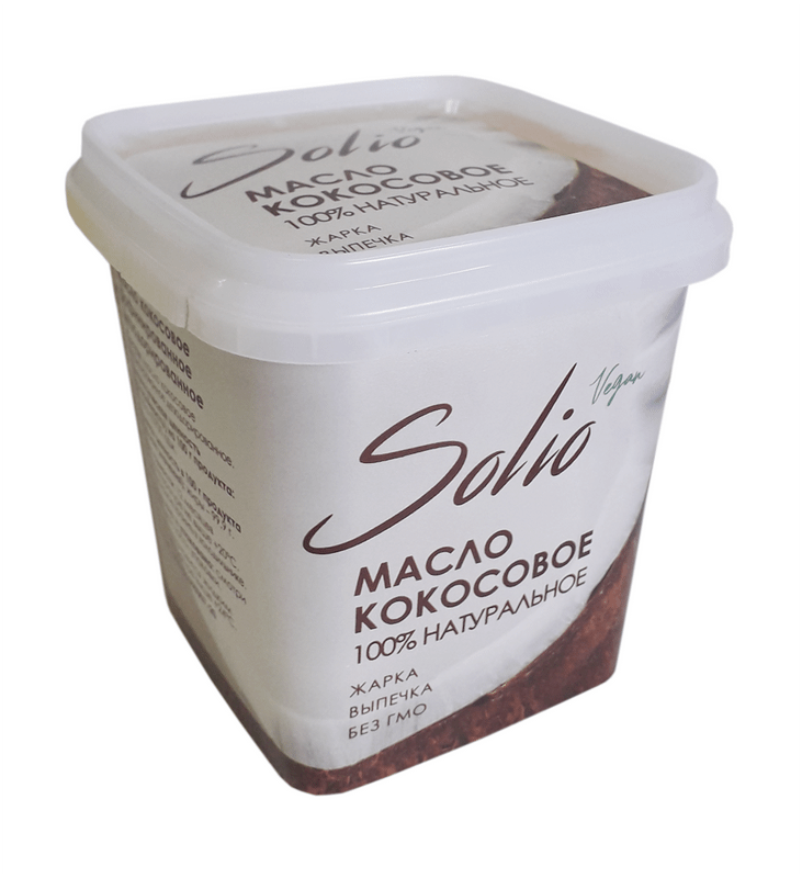Масло кокосовое Solio рафинированное дезодорированное, 250г