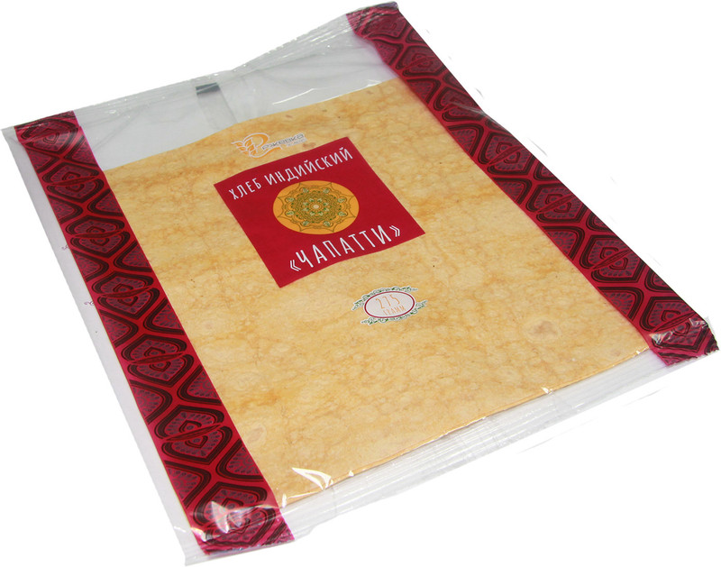 Хлеб индийский плоский Хлебная карта чапатти с паприкой, 275г