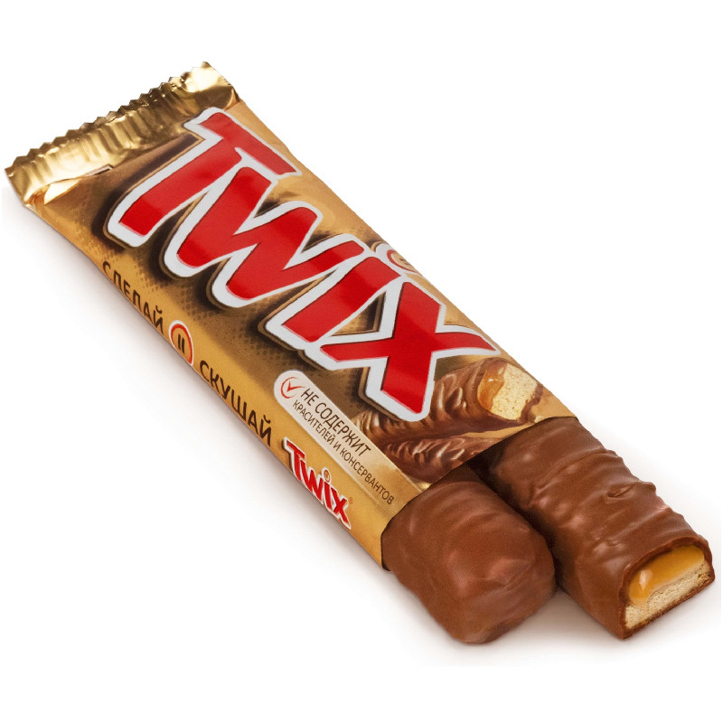 Батончик шоколадный Twix с печеньем, 55г — фото 1