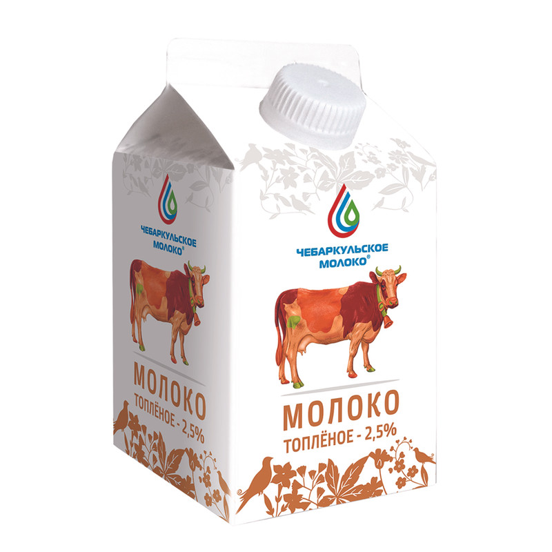 Молоко Чебаркульское Молоко топлёное 2.5%, 500мл