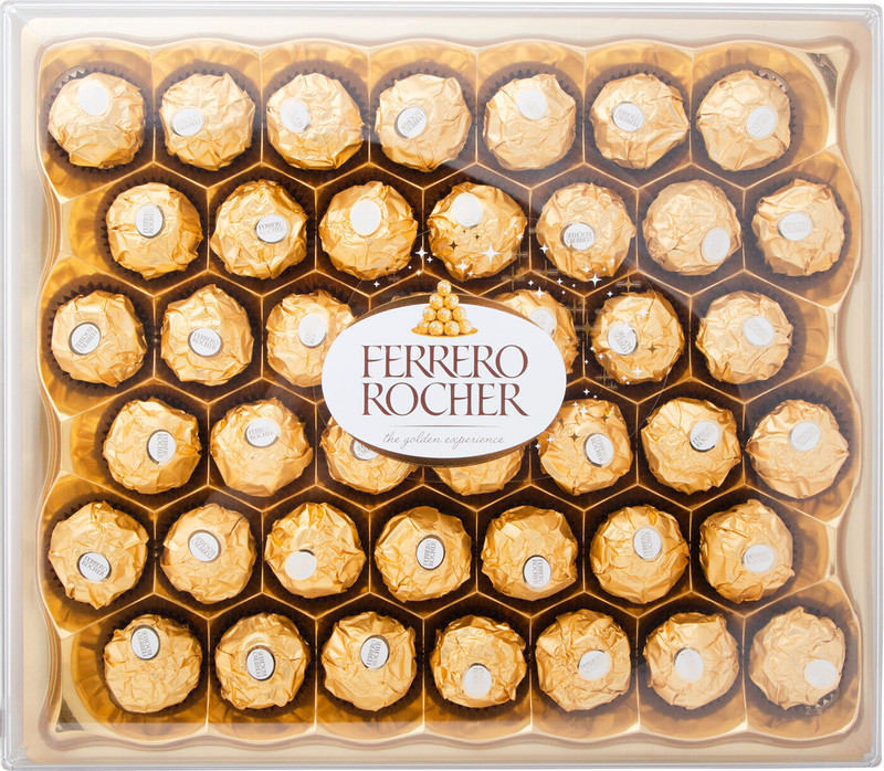 Конфеты Ferrero Rocher молочный шоколад и лесной орех, 525г
