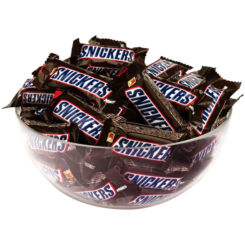 Шоколадный батончик Snickers Minis с арахисом-нугой — фото 1