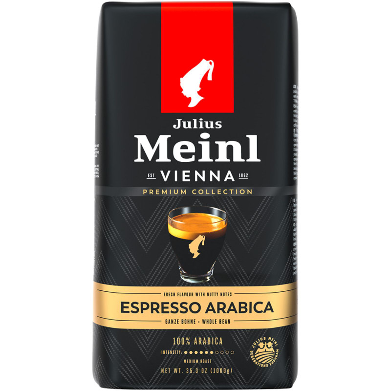 Кофе Julius Meinl Эспрессо Премиум Коллекция натуральный жареный в зёрнах, 1кг