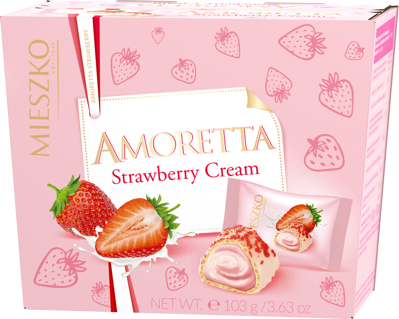 Набор конфет Mieszko Amoretta Strawberry Cream, 103г
