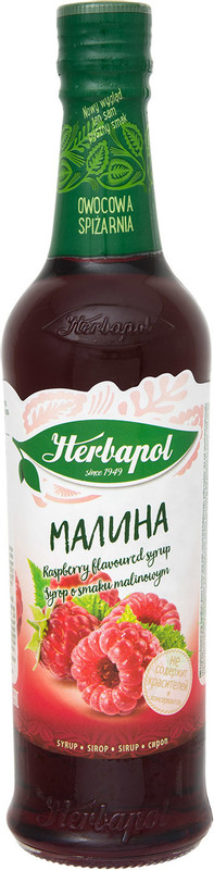 Сироп Herbapol со вкусом малины, 420мл