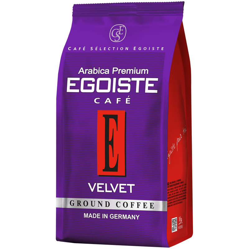 Кофе Egoiste Velvet натуральный жареный молотый, 200г — фото 1