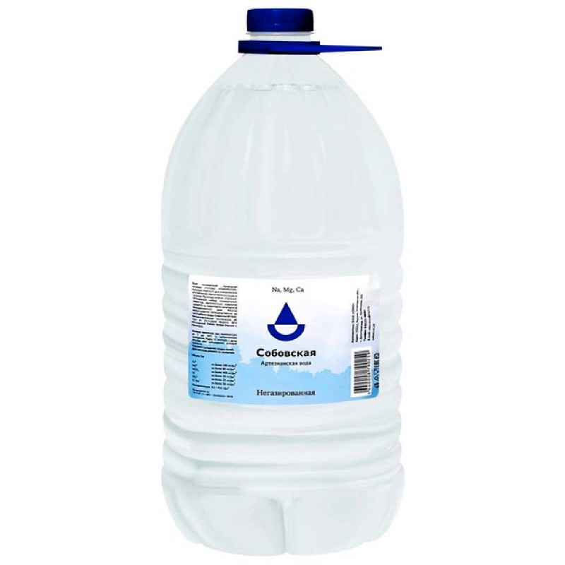 Вода минеральная Собовская природная питьевая столовая, 5л