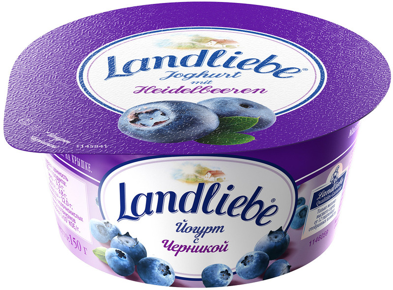Йогурт Landliebe черника 3.3%, 150г