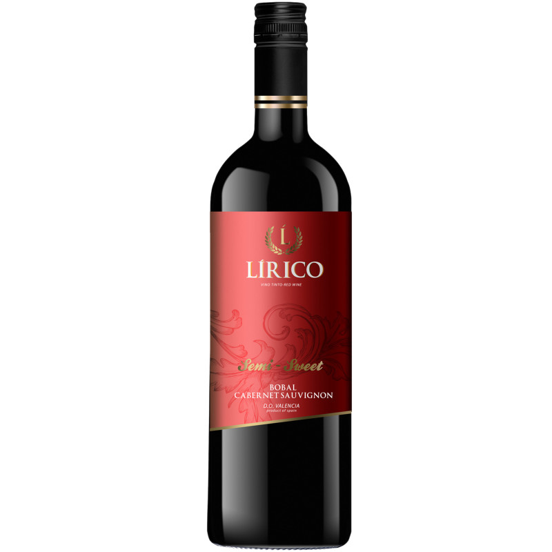 Вино Lirico Bobal-Monastrell Valencia DO красное полусладкое 11.5%, 750мл