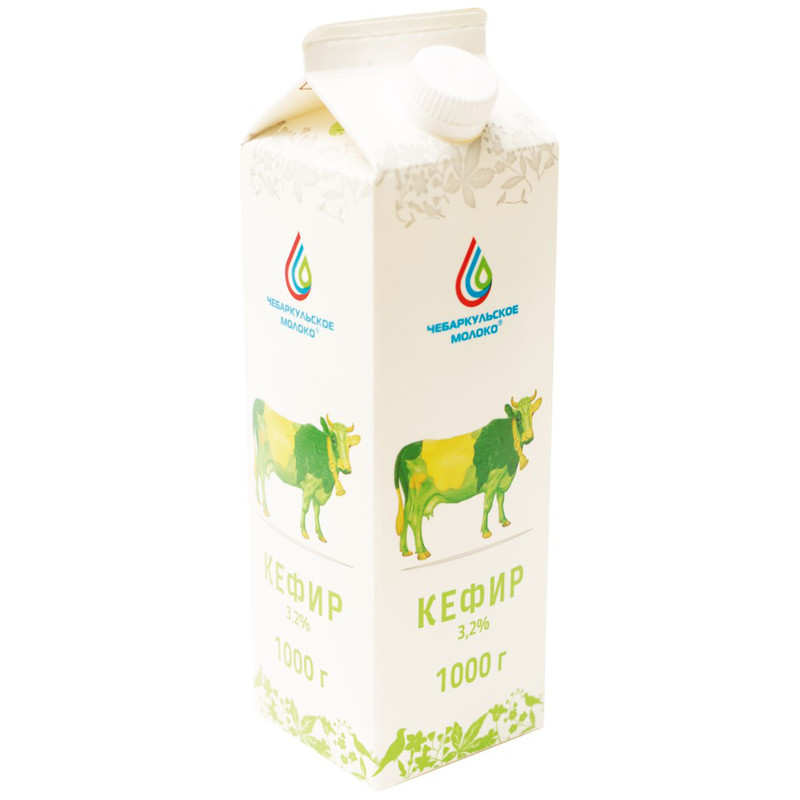 Кефир Чебаркульское Молоко 3.2%, 1л — фото 2