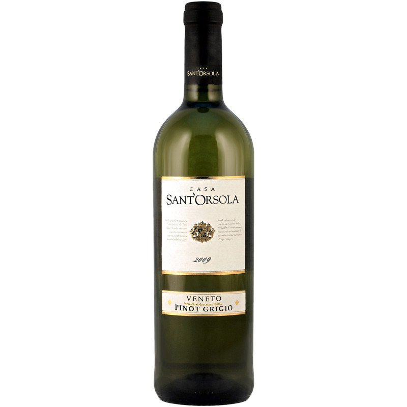 Вино Sant'Orsola Pinot Grigio delle Venezie DOC белое сухое 11.5%, 750мл