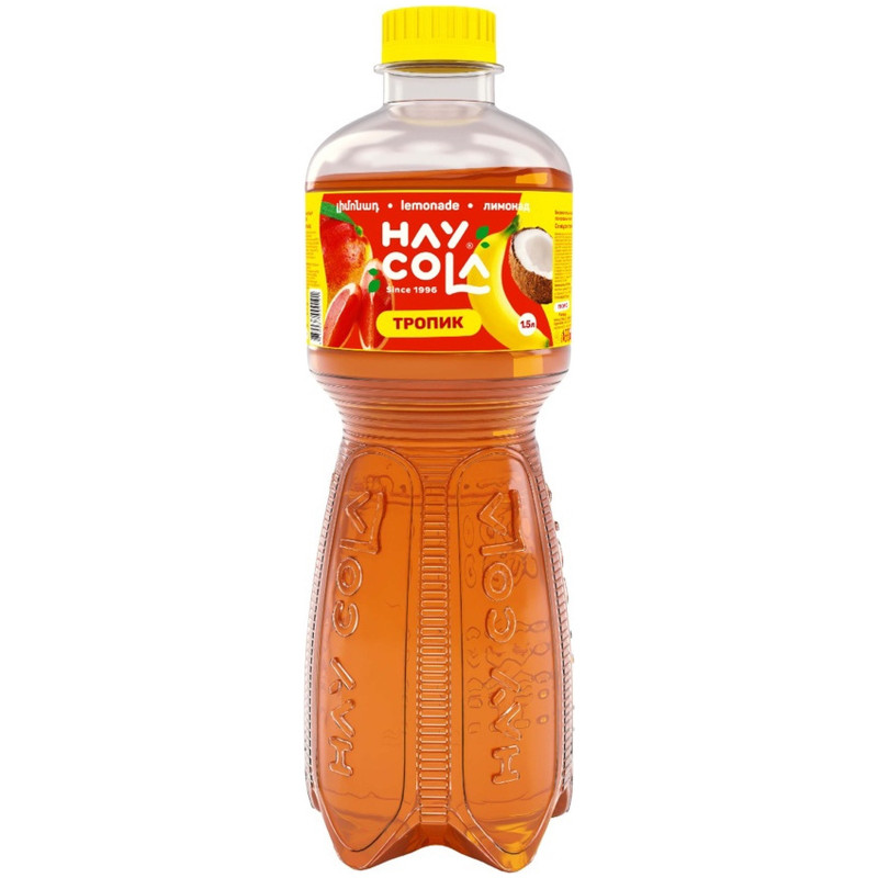 Напиток Hay cola Тропик со вкусом тропических фруктов безалкогольный прохладительный газированный, 1.5л