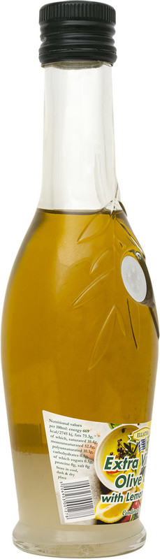 Масло оливковое Ellatika нерафинированное с лимонным соком высшее качество, 250мл — фото 2