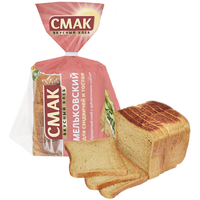 Хлеб Smak Мельковский формовой нарезка, 275г — фото 1