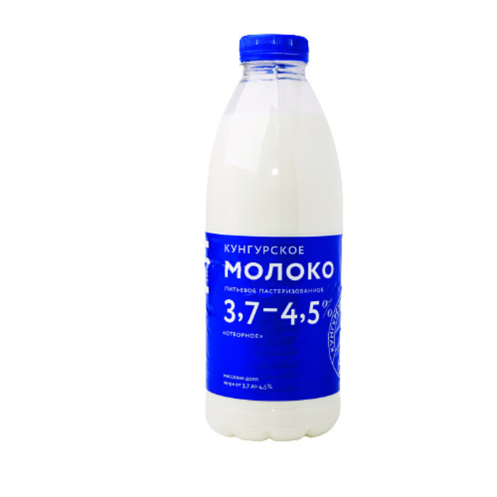 Молоко Кунгурское отборное пастеризованное 3.7-4.5%, 876мл