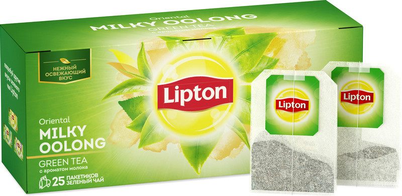 Чай Lipton Молочный оолонг зелёный в пакетиках, 25х1.5г — фото 5