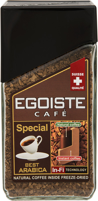 Кофе Egoiste Special растворимый с добавлением молотого, 100г