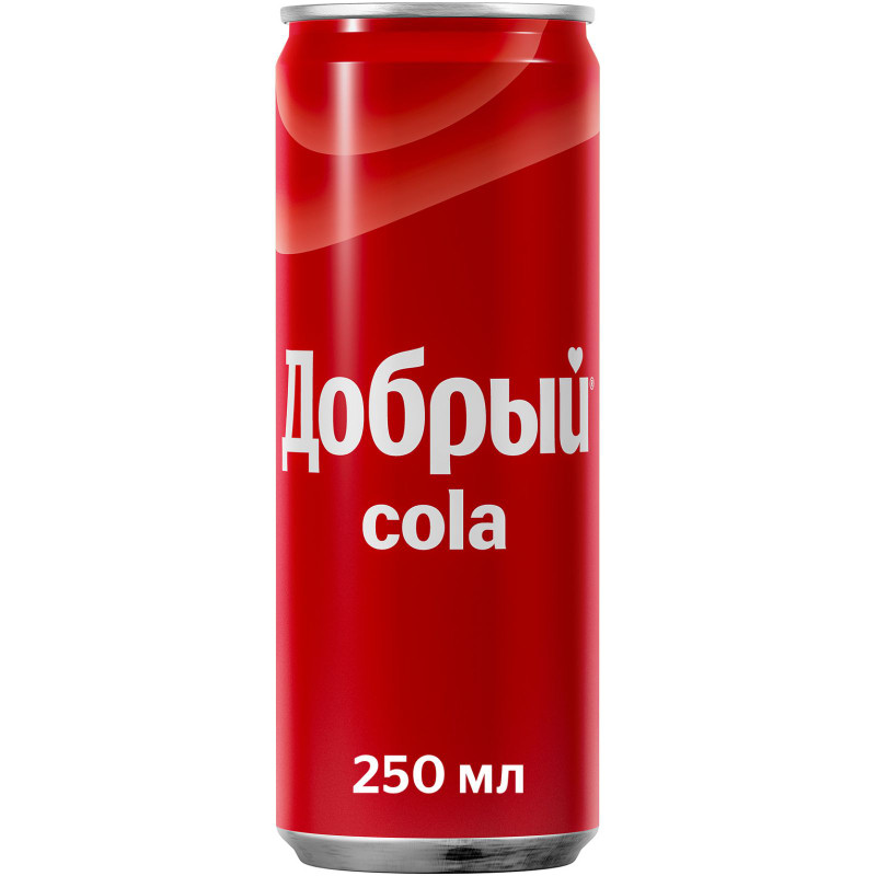 Напиток газированный Добрый Cola, 250мл - купить с доставкой в Москве в Перекрёстке