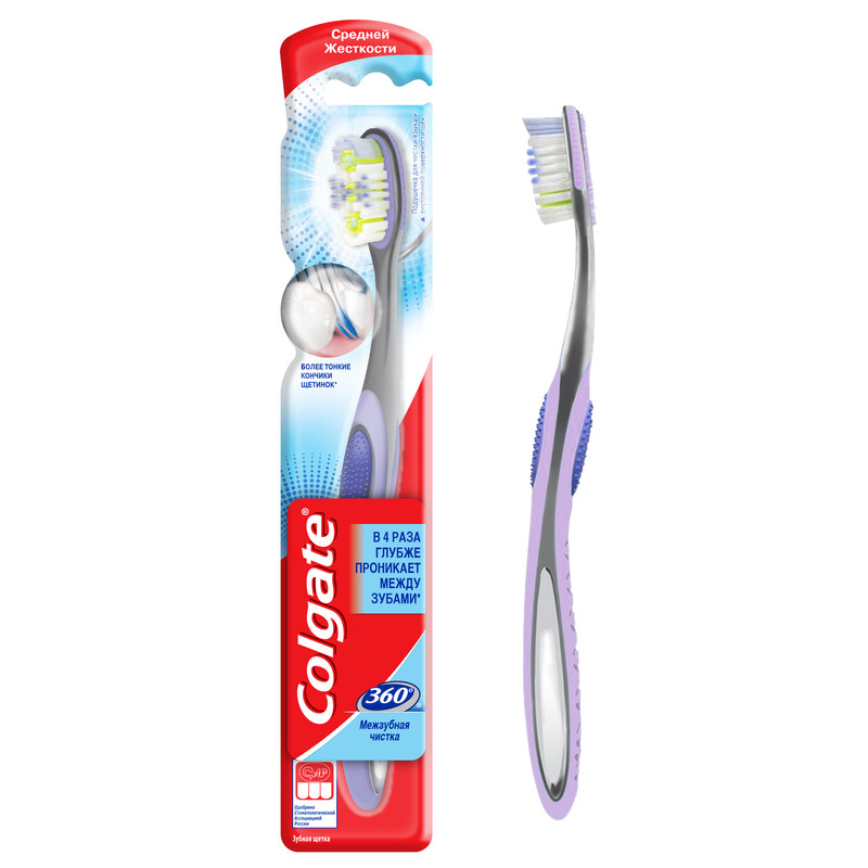 Зубная щётка Colgate 360 Межзубная чистка — фото 1