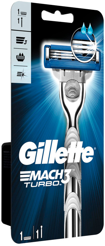 Бритва Gillette Mach3 Turbo со сменной кассетой — фото 2