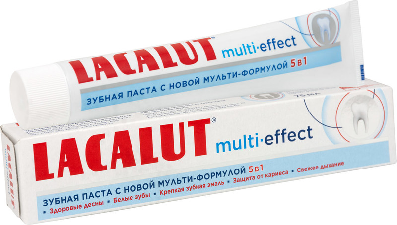 Зубная паста Lacalut Мульти эффект 5в1, 75мл — фото 1