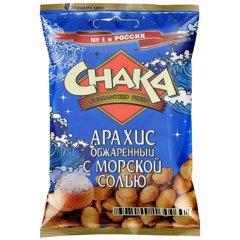 Арахис Chaka с морской солью, 80г