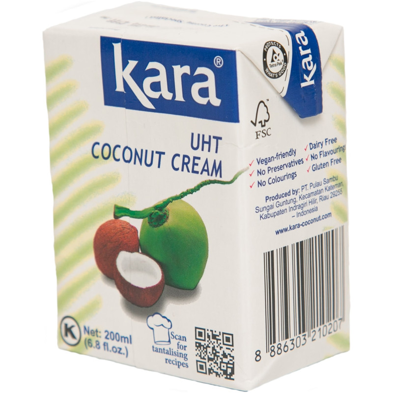 Сливки Kara кокосовые 24%, 200мл — фото 1