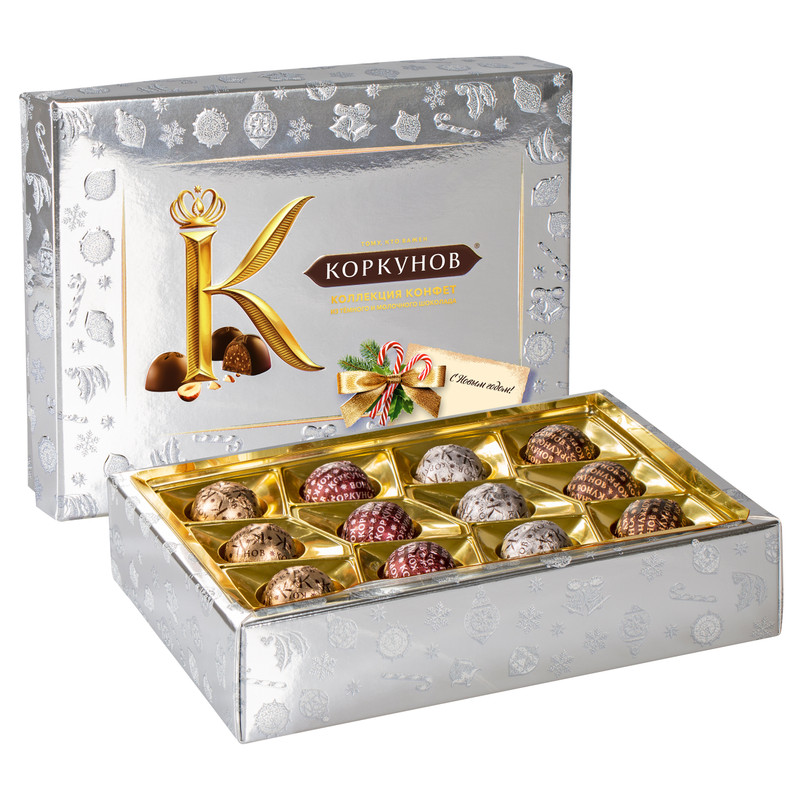 Конфеты Коркунов шоколадные ассорти из молочного и тёмного шоколада, 110г — фото 1