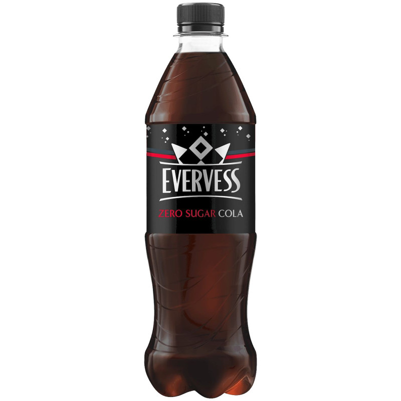 Напиток газированный Evervess Cola Zero Sugar безалкогольный, 500мл