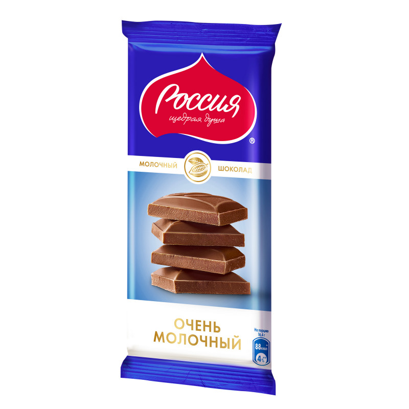 Шоколад молочный Россия-Щедрая Душа, 82г — фото 3