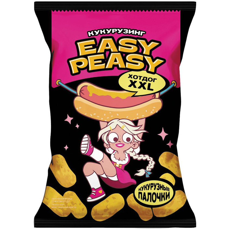 Палочки кукурузные Easy Peasy Хот-Дог XXL, 50г