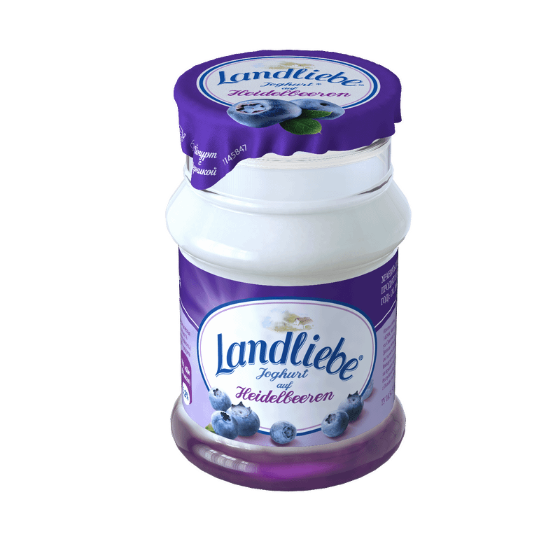 Йогурт Landliebe двухслойный черника 3.2%, 130г