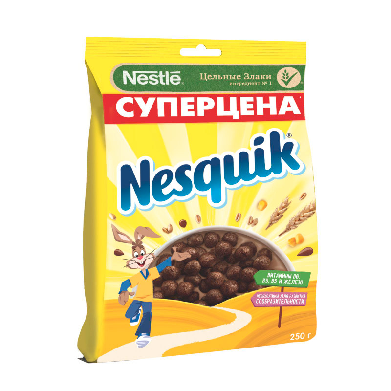 Завтрак готовый Nesquik шоколадный, 250г — фото 2