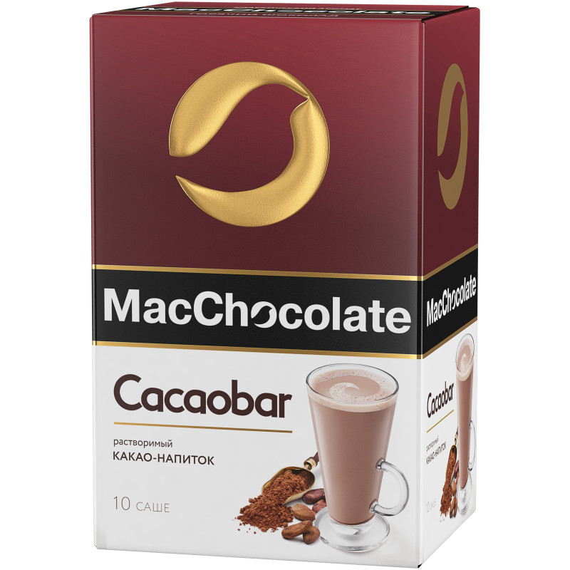 Какао-напиток MacChocolate Cacaobar, 10x20г — фото 1