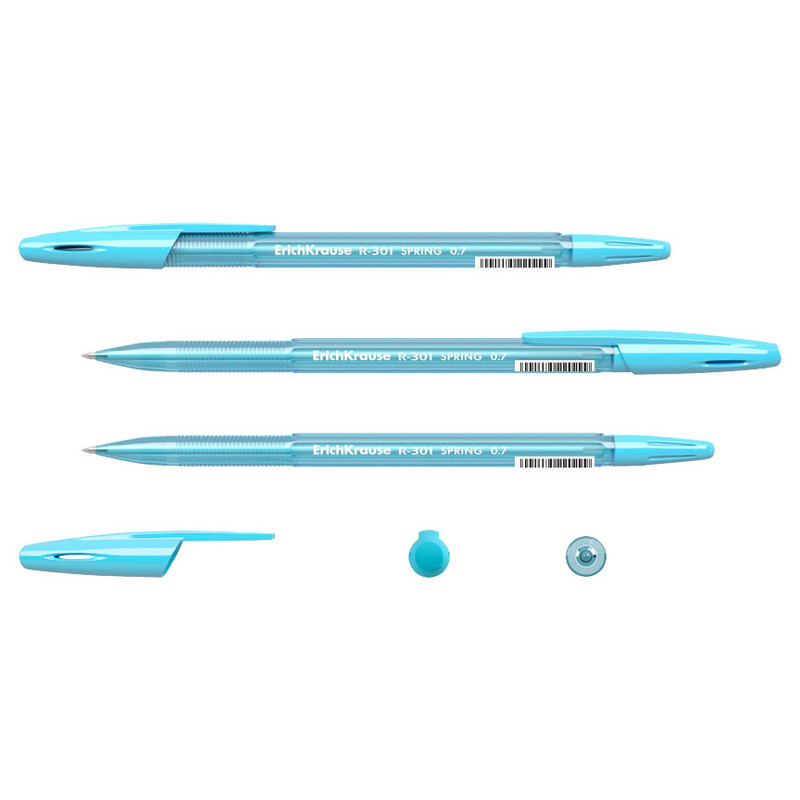 Ручка шариковая ErichKrause R301 синяя, 4шт — фото 2