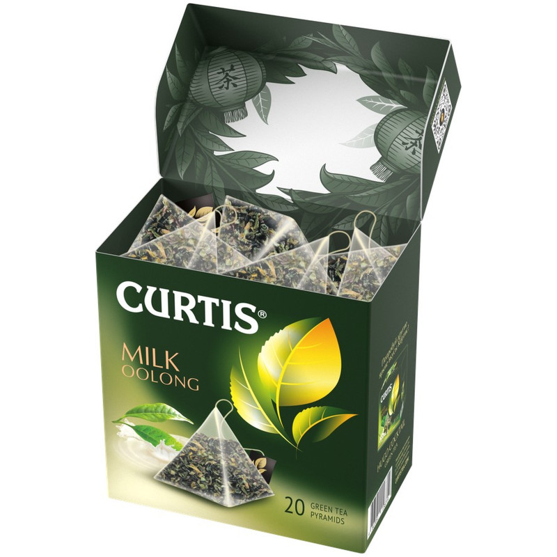 Чай Curtis Молочный оолонг зелёный в пирамидках, 20х1.47г — фото 3