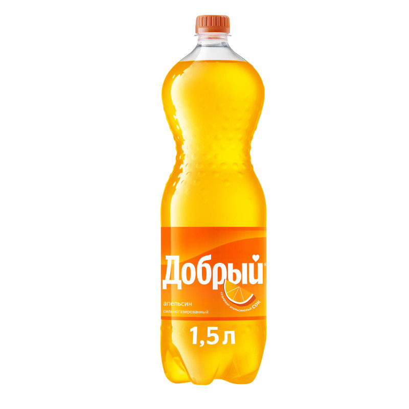 Напиток сильногазированный Добрый Апельсин, 1.5л — фото 1