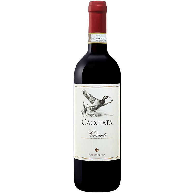 Вино Cacciata Chianti DOCG красное сухое 12%, 750мл