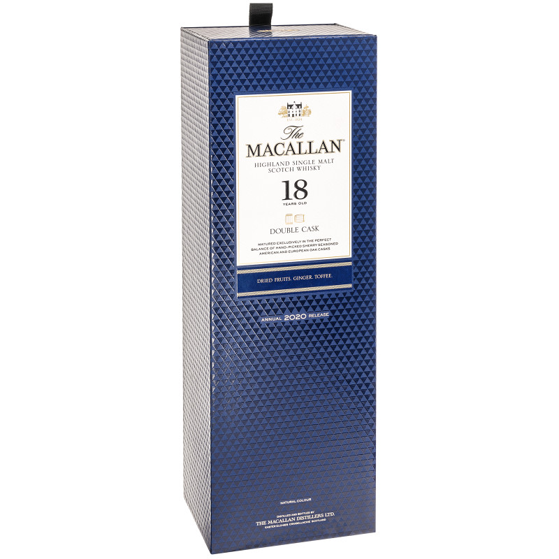 Виски The Macallan Дабл каск 18-летний шотландский односолодовый 43% в подарочной упаковке, 700мл — фото 2
