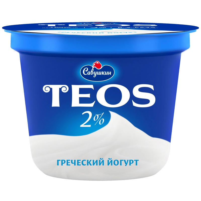 Йогурт Teos Греческий 2%, 250г - купить с доставкой в Санкт-Петербурге в Перекрёстке