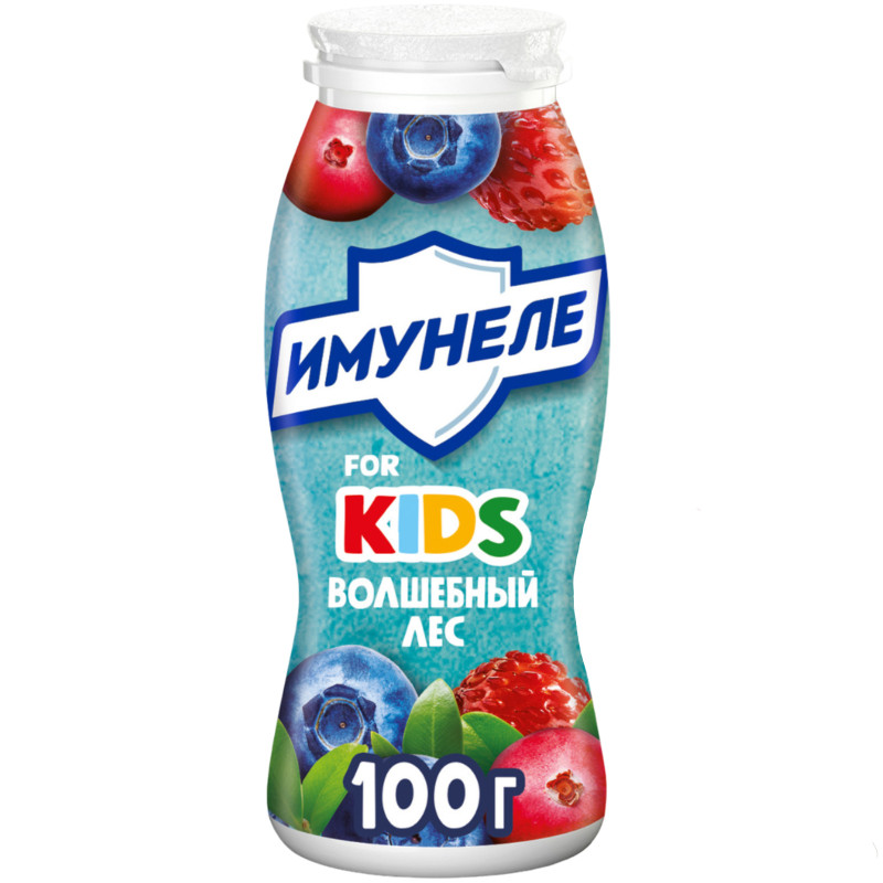 Напиток функциональный Имунеле For Kids земляника-черника-брусника 1.5%, 100г