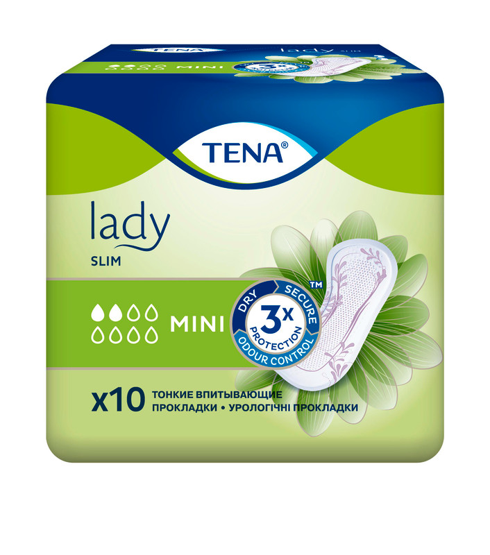 Прокладки Tena Lady slim mini урологические, 10шт — фото 1