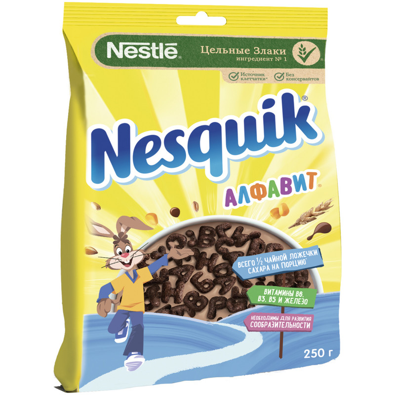 Завтрак Nesquik Алфавит шоколадный, 250г — фото 2
