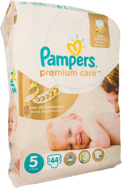 Подгузники Pampers Premium Care Junior р.5 11-18кг, 44шт