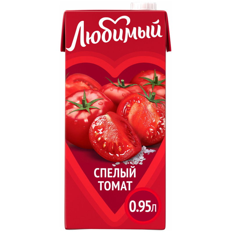 Нектар Любимый Спелый томат с мякотью, 950мл