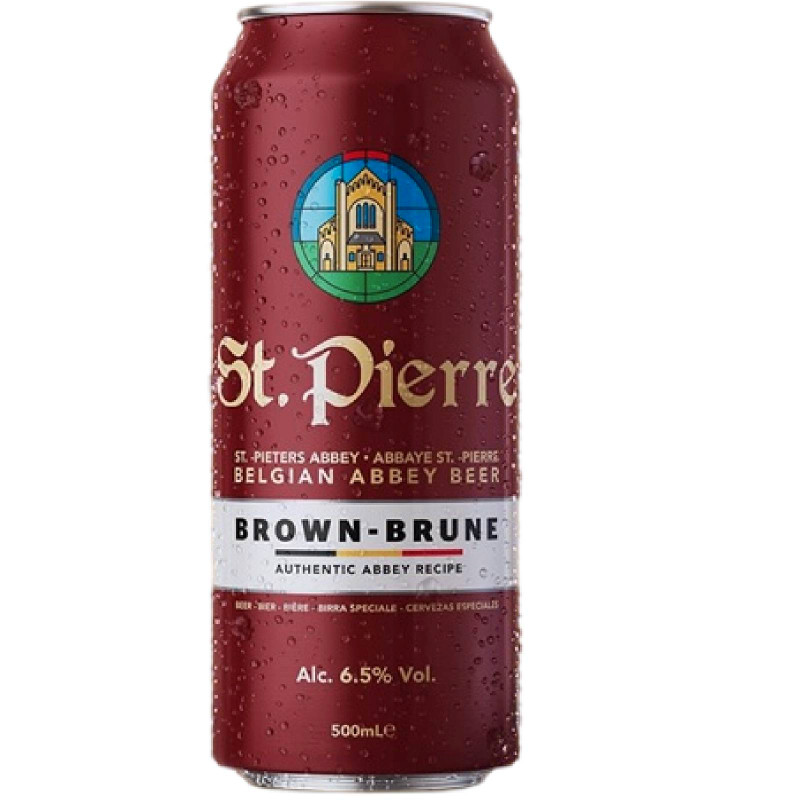 Напиток пивной St. Pierre Brune Сан Пьерр Брюн темный фильтрованный 6.5%, 0,5л.